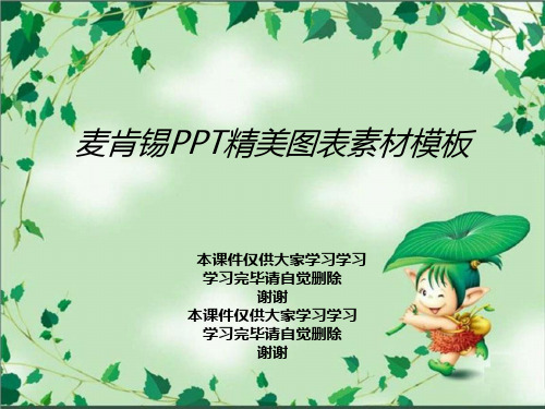 麦肯锡PPT精美图表素材模板