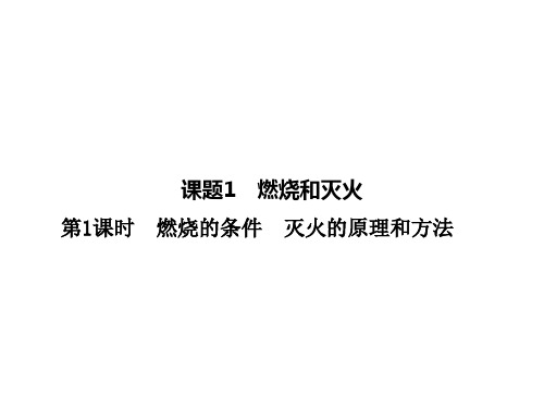 人教版九年级化学上册：第七单元《课题1 燃烧和灭火》知识复习课件(共22张PPT)