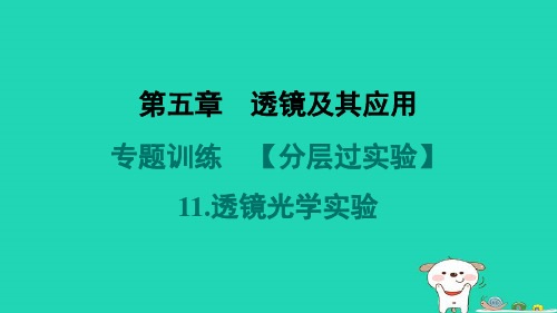 山西省2024八年级物理上册第五章透镜及其应用专题训练分层过实验11.透镜光学实验课件新版新人教版