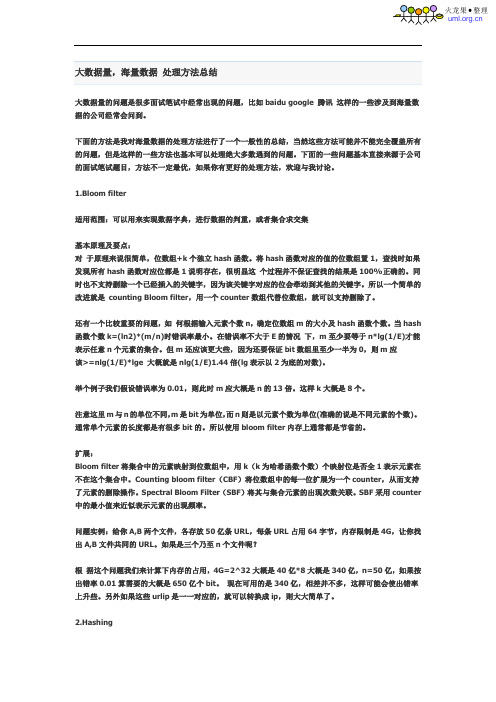 火龙果软件-大数据量_海量数据_处理方法总结