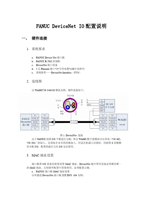 FANUC DEVICENET IO配置说明