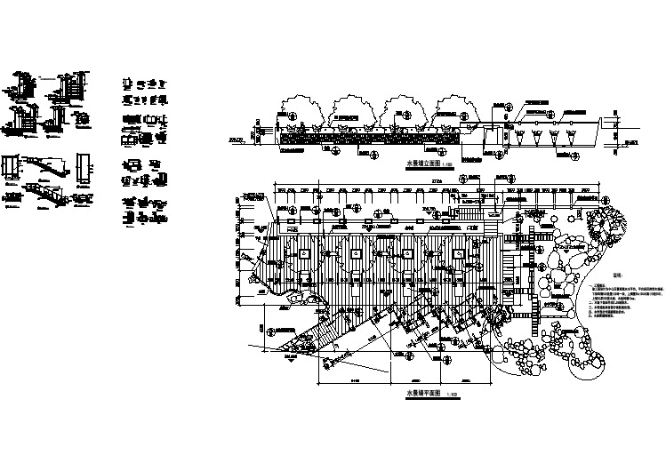 【设计图纸】景观小品台阶坡道设计师施工图024(精选CAD图例)