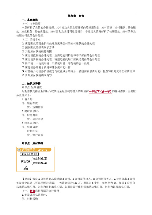 注册会计师知识点之负债