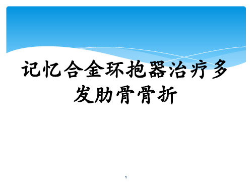 肋骨骨折内固定术ppt课件