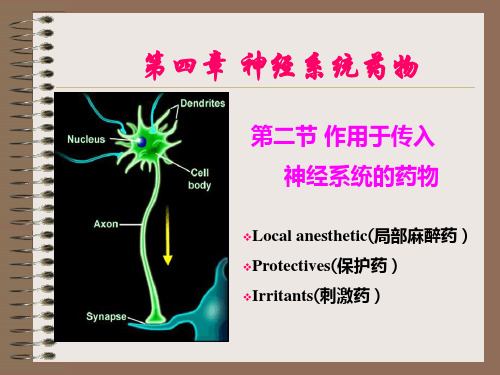 兽医药理学第4章《神经系统药物之局麻药》课件