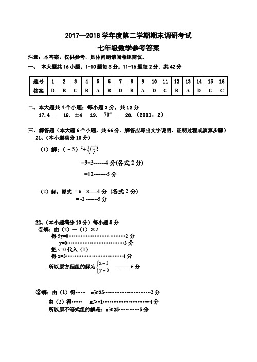 2009-2010学年下学期期末考试卷