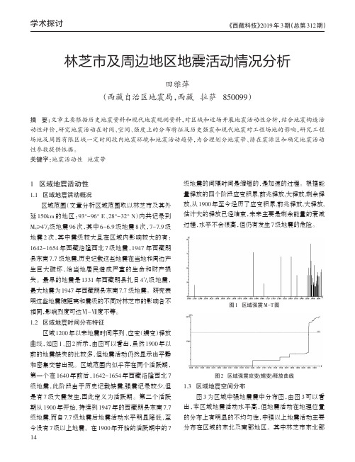 林芝市及周边地区地震活动情况分析