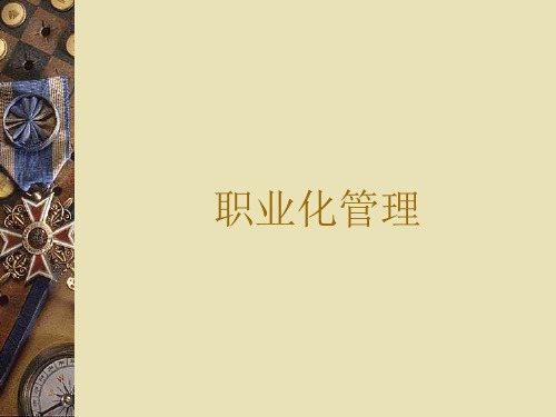 职业化管理知识.ppt