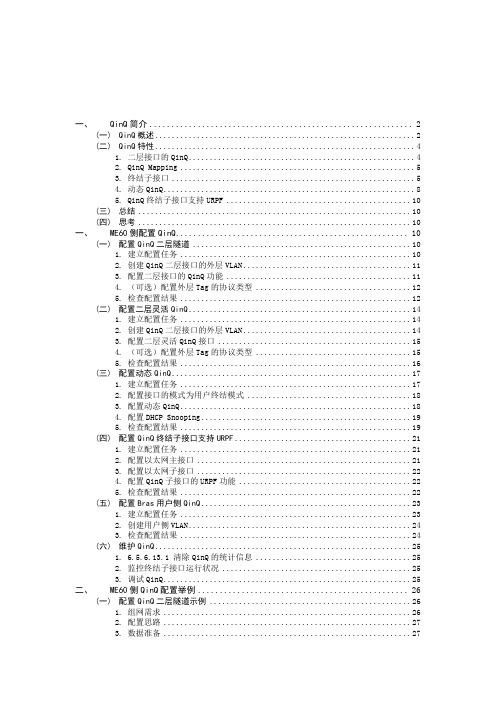 QinQ原理与配置指导书