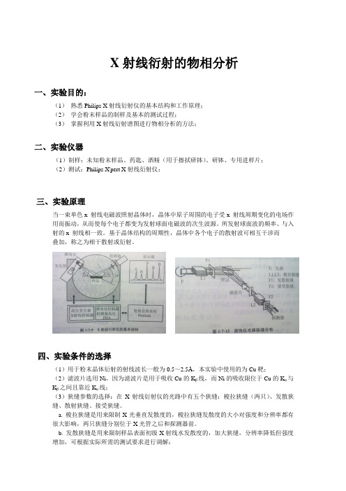 X射线衍射的物相分析