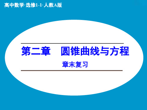 第二章圆锥曲线与方程章末复习