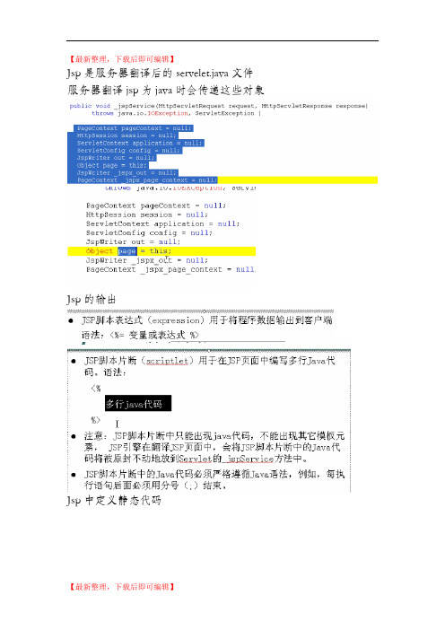 jsp学习文档(精品资料).doc