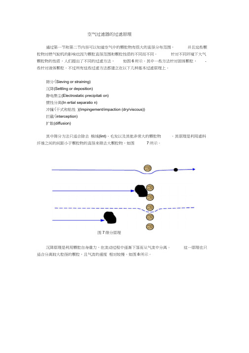 空气过滤器的过滤原理