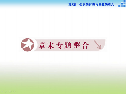 苏教版高二数学选修2-2 第3章数系的扩充与复数的引入 章末专题整合 课件(21张)