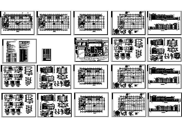 某幼儿园三层教学楼全套图(含设计说明)