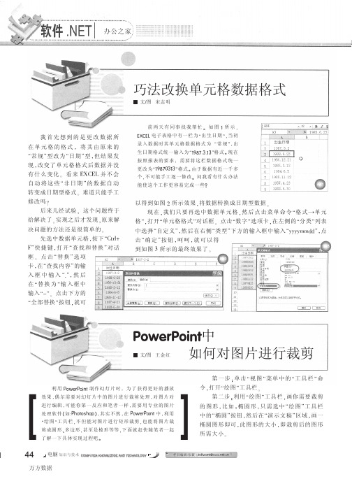 PowerPoint中如何对图片进行裁剪