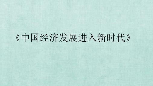 思想政治 必修一  10 课 新发展理念   期末复习