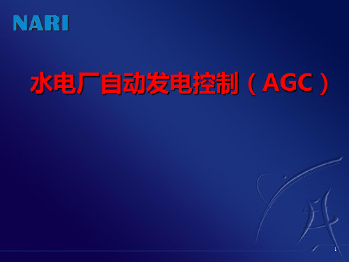 电力系统频率调整、水电厂自动发电控制(AGC)、梯级水电厂经济调度控制(EDC)培训