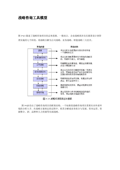 战略咨询工具模型(1)