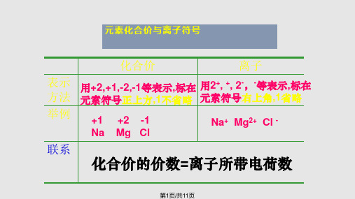 化合价和离子的区别