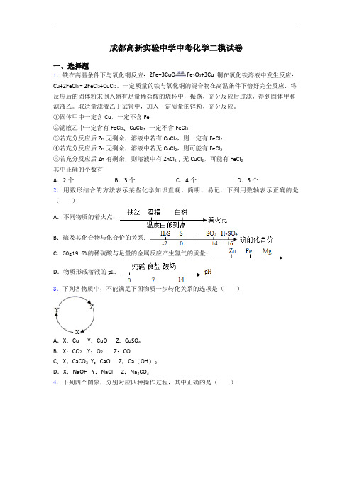 成都高新实验中学中考化学二模试卷