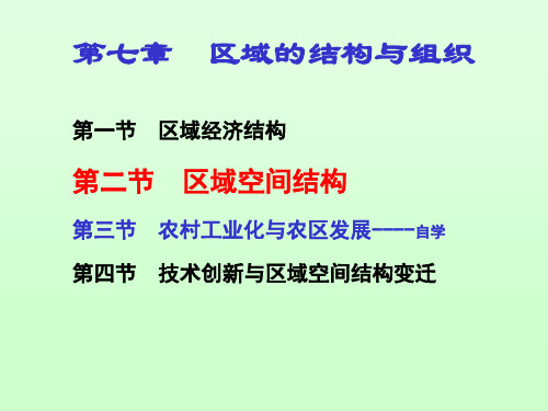 经济地理学第7章经济活动区域分析