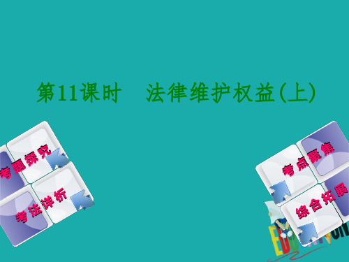 北京市中考政治八年级第十一课时法律维护权益(上)教材复习课件人民版