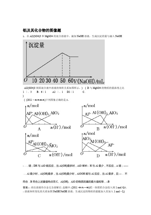 铝及其化合物的图像题