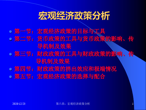 宏观经济政策分析(PPT 42页)