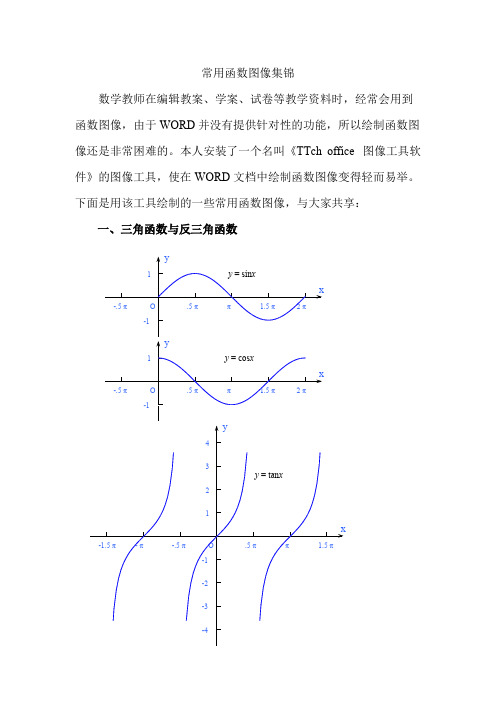 常用函数图像集锦