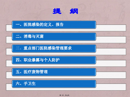 院感防控基础知识培训