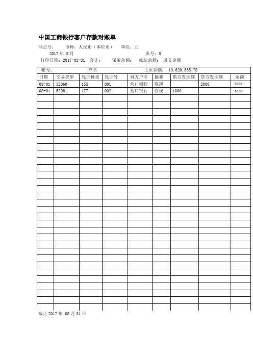 中国工商银行客户存款对账单 (1)