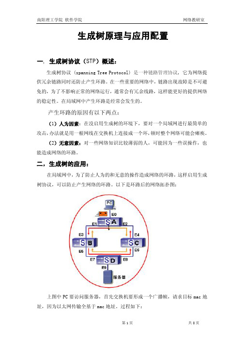 生成树原理与配置过程