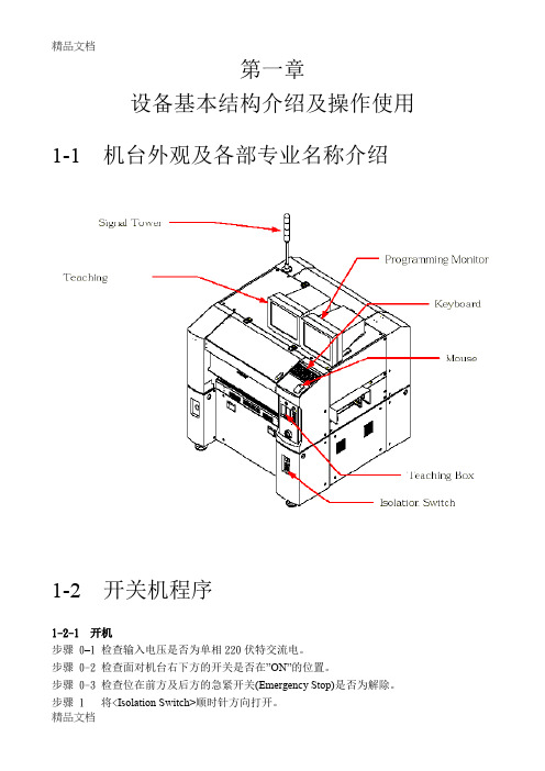 (整理)贴片机基本结构介绍及操作使用