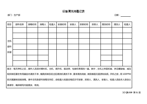 09.设备消毒记录表