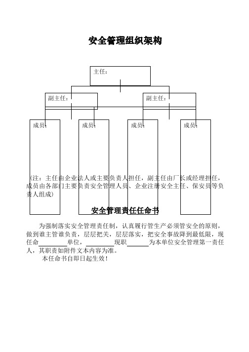 安全管理组织架构