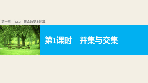 高中数学(人教版A版必修一)配套课件：第一章 集合与函数的概念 第一章 1.1.3 第1课时