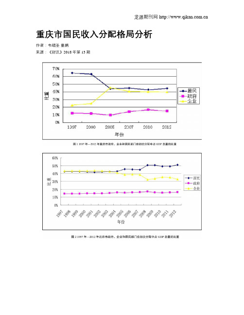 重庆市国民收入分配格局分析