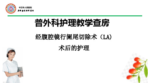 护理教学阑尾炎查房PPT课件