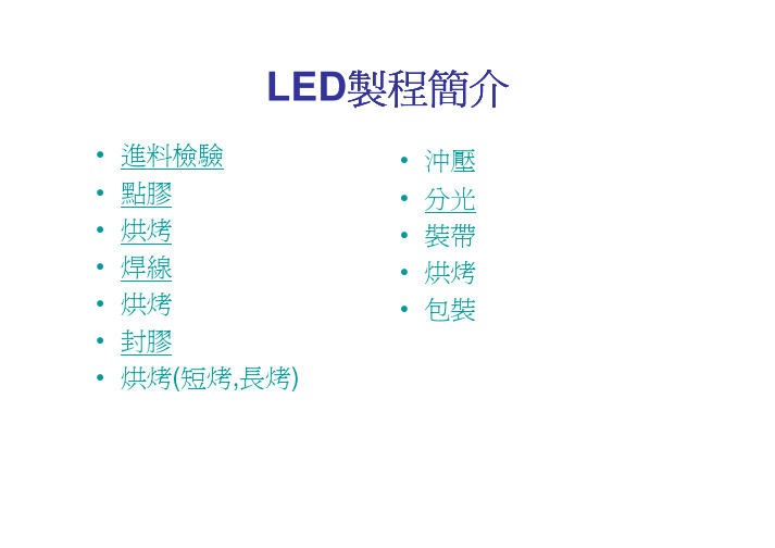 LED制程简介