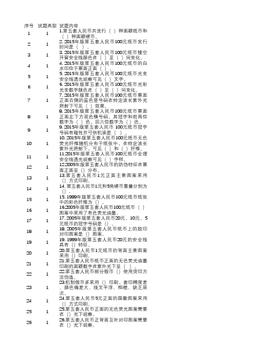 现金题库柜员定级600