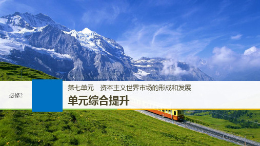 2019版高考历史(人教通用版)大一轮复习讲义课件：第7单元资本主义世界市场的形成和发展 单元综合提升 