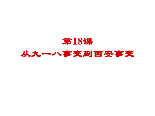 从九一八事变到西安事变课件.ppt1