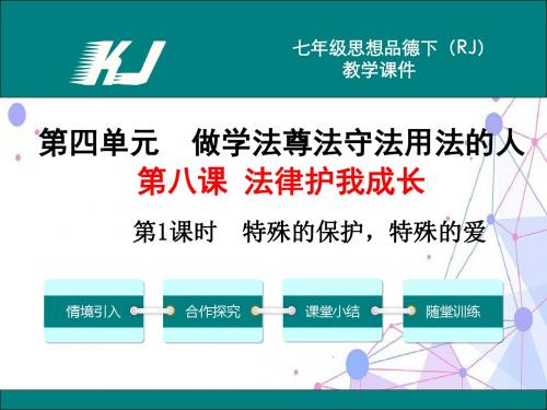 人教版七年级思品下册第1课时 特殊的保护,特殊的爱(二) 教学课件
