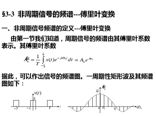 §3-3 非周期信号的频谱分析