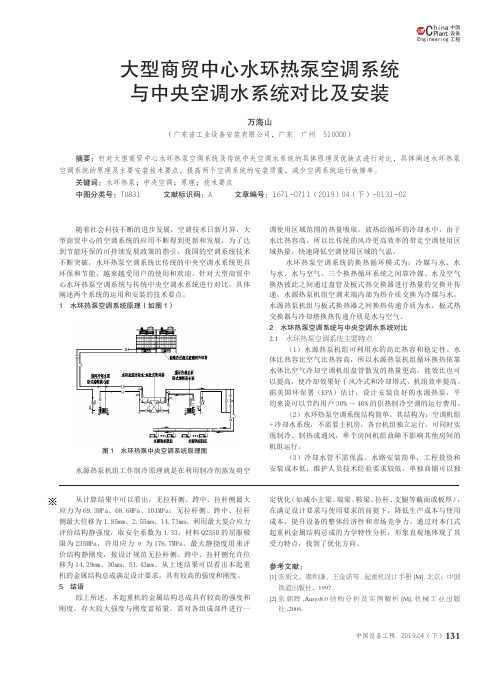 大型商贸中心水环热泵空调系统与中央空调水系统对比及安装