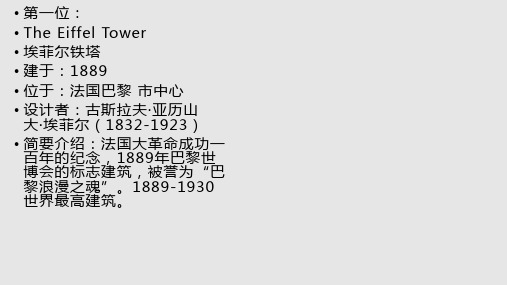 世界近代10大建筑PPT课件