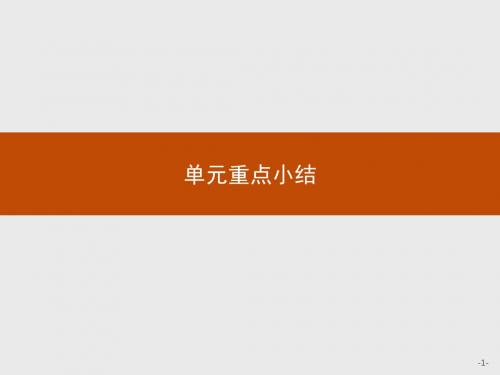 2018秋高中英语人教版必修25单元重点小结