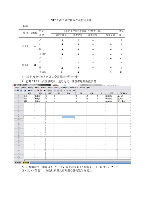 (完整版)SPSS两个独立样本秩和检验操作步骤.doc