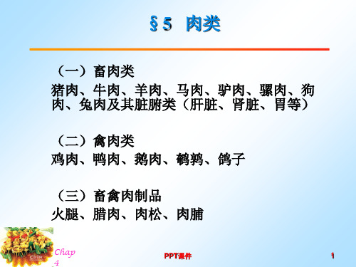 营养学--肉类  ppt课件